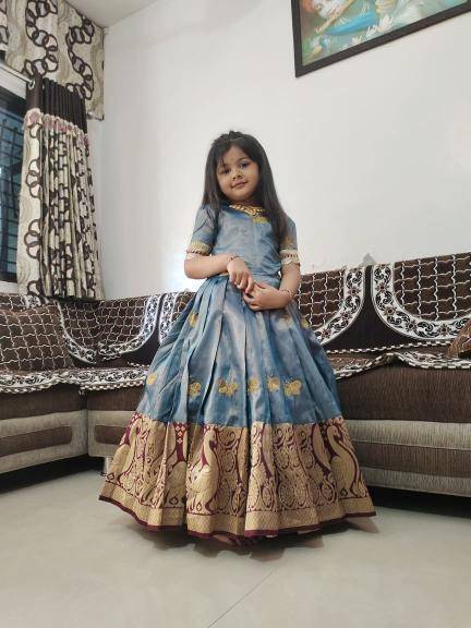 NEW LAUNCING KIDS GOWN silk Mumbai kids wear wholesale suppliers